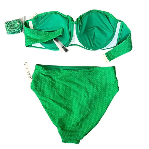 Victoria's Secret Swim Mix & Match Twist Push-Up Bandeau Top Size 36D - Picture 2 of 6